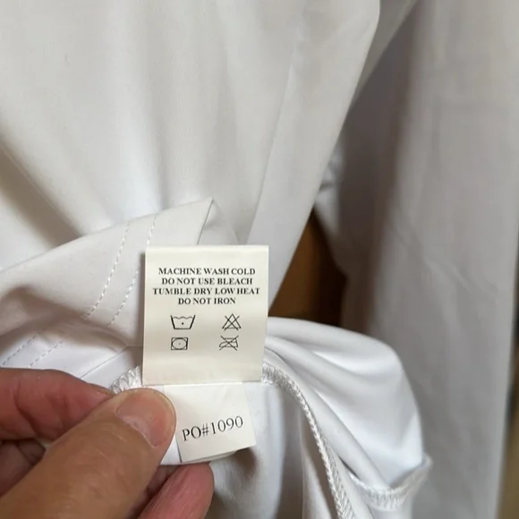 NWT Straight Down White Quarter-Zip Pullover - Picture 9 of 9